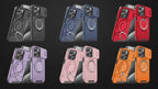 Coque iPhone 4-en-1 – Protection caméra, support 360° & porte-cartes
